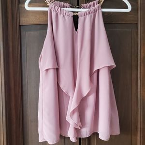 Gold Link Strap Flowy Top